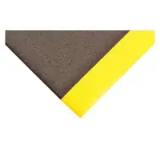 Condor Antifatigue Mat,Black,YllwBrdr,3ft.x5ft. 39R815 Condor 39R815