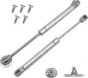 Set Of 2 Gas Lifts, 60n/6kg Furniture Lift Spring Gas Shock Absorbers, Soft Close Hinges, Hydraulic