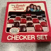 Hasbro 1976 Family Fun Games Crystalite Playing Pieces Checker Set Never Used