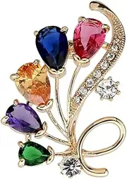 [BESTYASH] Corsage Wedding Brooch Pin Brooch Pin Bridal Brooches Brooch Rhinestone Boutonniere Pin Vintage Accessories Elegant Brooch Pin Shape Brooch