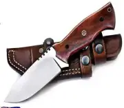 Fixed Blade Knife Hand-Forged Stainless Steel Bushcraft Knife Sheath Premium AUS