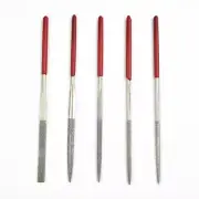 5x 140x3mm Diamond Mini Needle Files Kit For Metal Jeweler Wood Carving Craft
