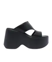 Vic Matie Platform Wedge Sandals 38 black