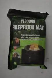 Yegbong Fireproof Mat For UNder Fire Outdoor Use 39" x 72" Coated Fiberglass