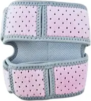 Knee Support Brace Knee Protective Wrap Shock Absorbent Knee Protection Pad Patella Stabilizer for Running Tennis Runner, Pink