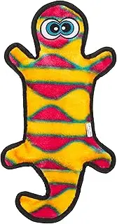 Outward Hound Invincibles Orange Gecko Plush Dog Toy, Large