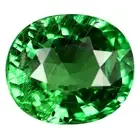 1.07 ct Fantastic Oval Cut (7 x 6 mm) Tanzania Green Tsavorite Garnet Gemstone