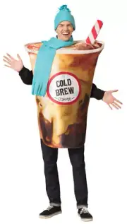 Cold Brew Coffee Adult Halloween Costume