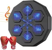 Electronic Music Boxing Machine Wall Target LED Lighted Sandbag Gym Punching Set (Boxing Machine + Kid Gloves)