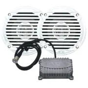 JENSEN Cpm50 2 Channel Amp Bluetooth And Pair Speakers