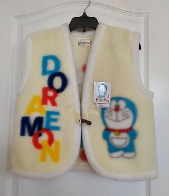 Doraemon Fujiko-Pro Shogakukan TVAsahi Bandai Fluffy Yellow Winter Vest Japan