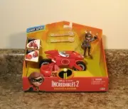Disney Pixar The Incredibles 2 Elasticycle & Elastigirl Playset Figure NEW