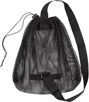 Basketball Gym Bag | Single Basketball Bag,Shoulder Strap Drawstring Organizer Mesh Sling Pouch for Women Men Sports Athletic Workout Beach Pool
