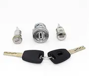 with SIP22 Blade Keys 3pcs Complete Set Ignition Door Trunk Lock Barrel Cylinder, for Fiat, for Peugeot, Boxer, for Citroen, Jumper 2006 On car Door Lock