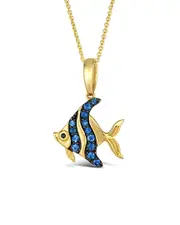 Le Vian Beautiful Creations 14K 0.26 ct. tw. Diamond & Sapphire Pendant