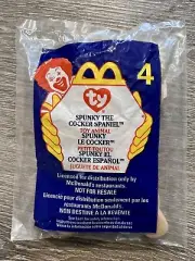 Spunky the Cocker Spaniel #4 McDonald's Ty Teenie Beanie Babies 1999 Sealed
