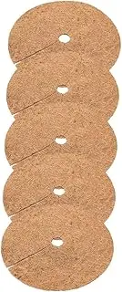 TINEASUR 5 Pcs Coir Tree Mulch Pads for Plants Pots Vegetables Succulents Coir Mulch Discs for Use Plant Root Protector