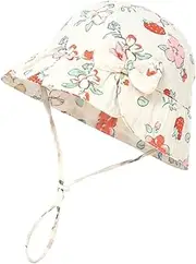 [DOINEUFL] Baby Sun Hat, Toddler Girl Sun Hat, Ideal for 0-12 Month Infants, Perfect for Summer