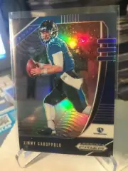 2020 panini prizm blue refractor jimmy garoppolo 49ers eastern illinois