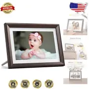 Classic 10 Brown Digital Photo Frame - Instant Wireless Sharing & Touch Screen