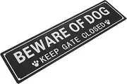 CANIGHT Dog Sign Backyard Beware of Dog Warning Board Remind Supplies Iron Sheet
