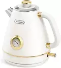 Hazel Quinn Electric Kettle Tea Kettle Electric Stainless Steel, Vintage Design,