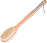FOMIYES 1pc Shower Comb Brushing Back Scrubber Long Handle Shower Brush Double Shower Brush Body Brush Back Brush Long Handle Heart Bath Brush Soft Bath Brush Wooden Chocolate