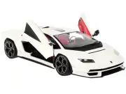 2021 Lamborghini Countach LPI 800-4 White 1/24 Diecast Model Car Bburago