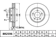 Bendix Ultimate Front Brake Rotor for Porsche Cayenne 92A 4.2L MCU.DB, MCU.DC Di (for: Porsche)