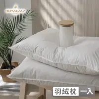 在飛比找momo購物網優惠-【HOYACASA】30%飯店羽絨枕 / 天絲好眠獨立筒枕 