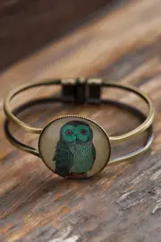 Nina Owl Cuff Bangle--NES-CNINOWL