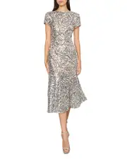 Milly Tahlia Rose Sequins Dress