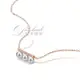 S925純銀幾何一字項鏈女鎖骨鏈鋯鉆珍珠chic簡約網紅百搭銀配飾品