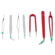 7PCS Precision Tweezers Set, Premium Anti-Static Stainless Steel ESD Tweezers...