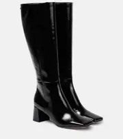 [Gianvito Rossi] Gianvito Rossi 55 patent leather knee-high boots AU 8 black