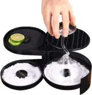 3-Tier Bar Juice Cocktail Seasoning Box Rimmers Bartender Tool Jewelry Storage B