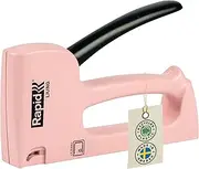 Rapid R13 Staple Gun Ljung Pink - Casing Crafted with 90% Recycled Plastics, Made in Sweden, Upholstery Staple Gun with All-Steel Wear Parts Inside, for No.13 Staples 4-10mm