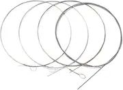 Vaguelly 4pcs Steel Coated Copper Alloy Banjo Strings Set Assorted for String Banjo Replacement Durable High Performance