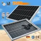 12V 250W Mono Solar Panel Bifacial Fixed PV Caravan RV Camping Battery Charging