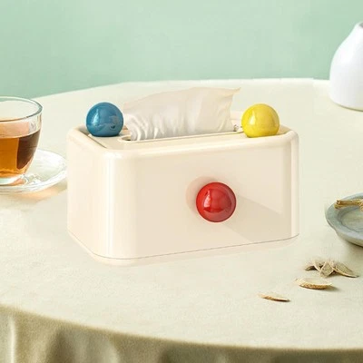 Tissue Box Cover Stylish Tabletop Tissue Dispenser Container for Toilet Home