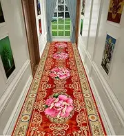 Extra Long Hallway Runner Rug Long Carpet Washable Kitchen Hall Stairs Narrow Runner Rug with Non Slip Backing Washable Do Not Fade Floor,1m x 4m