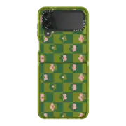 Galaxy Z Flip4 Impact Case Floral Checkerboard By Poppy Almond