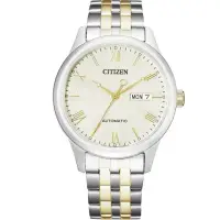 在飛比找momo購物網優惠-【CITIZEN 星辰】時尚羅馬數字機械錶-40mm(NH7