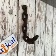 Cast Iron Chain Link Wall Hook, Towel Hanger , Coat Hook, Hat & Key Rack