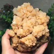 1177g New find natural yellow Calcite Crystal cluster mineral specimen/China 08