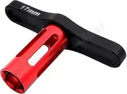 OwlKay RC Accessories 17mm Wheel Hex Nuts Sleeve Wrench Metal Tools RC Car 1/8 for Off-Road RC Truck Car Monster Truck Traxxas X-Maxx Summit E-REVO (Size : Red)
