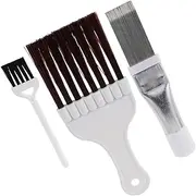 GLSTOY 3pcs Air Conditioning Brush Precision Cleaning Tools for Radiators and Condensers Enhance Cooling Efficiency and Maintain Air Conditioner Performance for Routine Home Maintenance