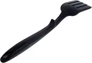 Garneck Silicone Cooking Fork Flexible Heat Resistant Pasta Utensil for Everyday Cooking Kitchen Tool and Grey for Stirring and Serving Dishes