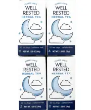 4 X Trader Joe's Well Rested Chamomile Tea *20 Bags per Box Decaf