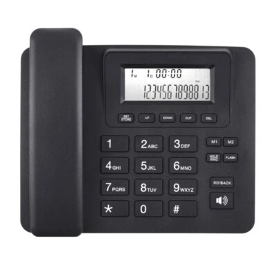 Landline Telephone Corded Desktop Large Button Phone with Caller Display